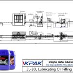 Automatic 5L-30L Lubricating Oil Filling Line Otomatik 5L-30L Yağlama Yağı Dolum Hattı